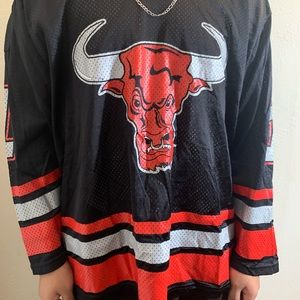 Vintage retro “THE ROCK” WWF Hockey style jersey